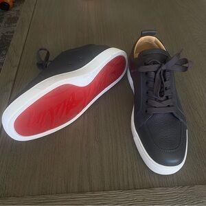 Christian Louboutin Leather Gray Men's Sneakers